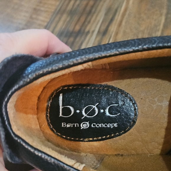 b.o.c Women's Black Leather Lace Up Casual Oxfords - Picture 3 of 12